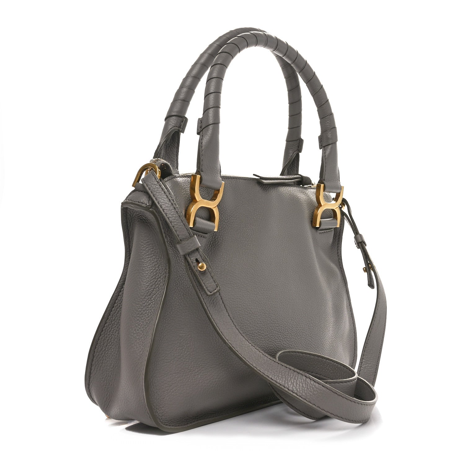 Chloe Calfskin Small Marcie Satchel Cashmere Grey 3 of 10