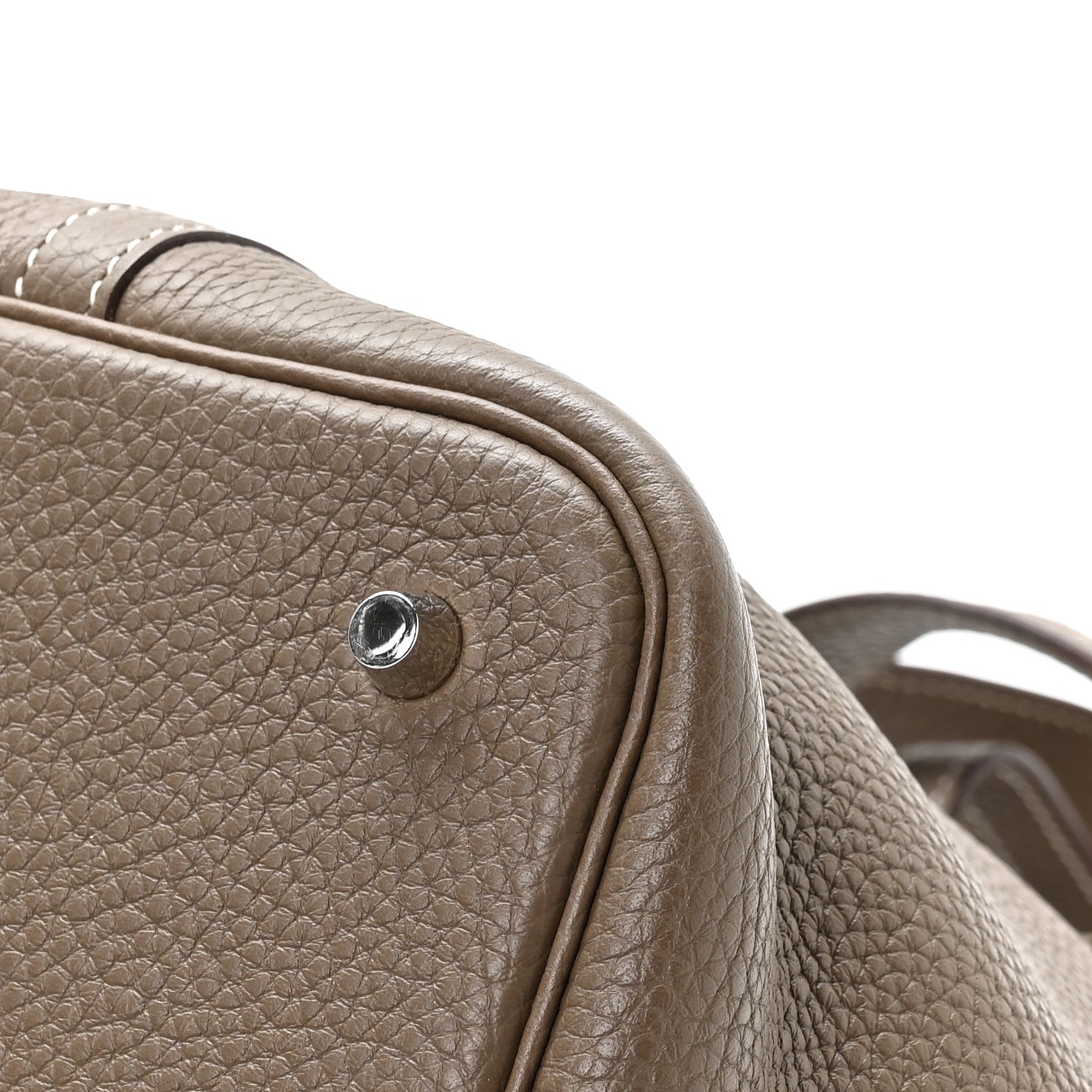Hermes Taurillon Clemence Picotin Lock 22 MM Etoupe 10 of 12