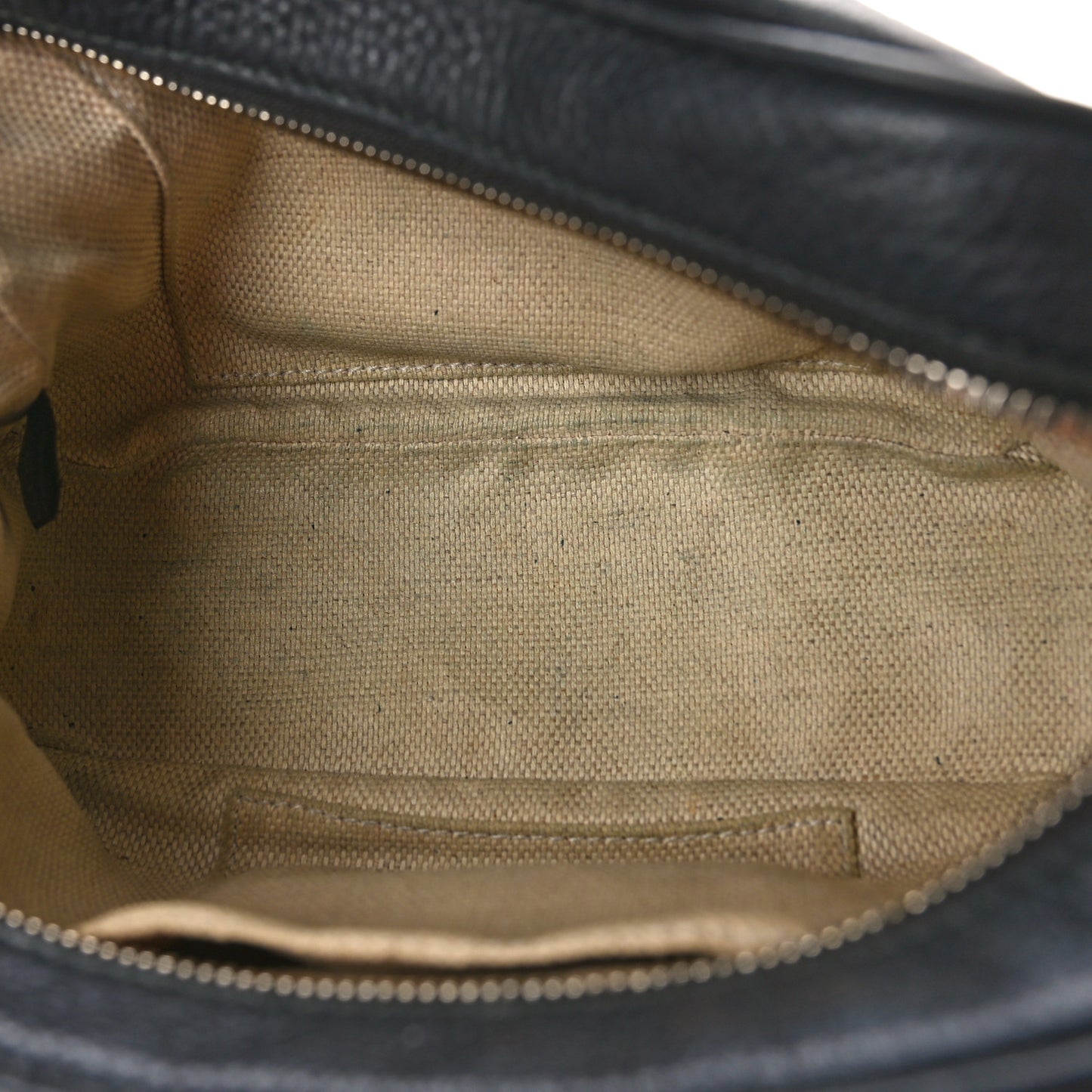 Pebbled Calfskin Small Soho Disco Bag Black