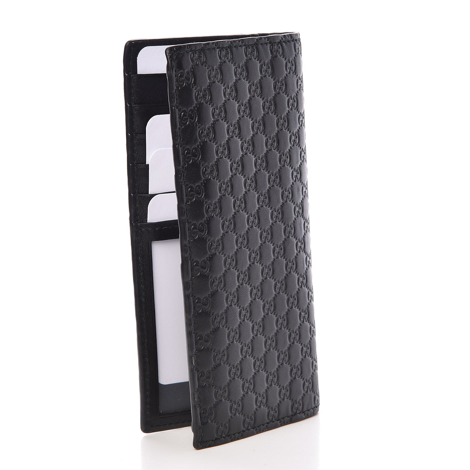 Gucci Microguccissima Bi-Fold Organizer Wallet Black 3 of 10