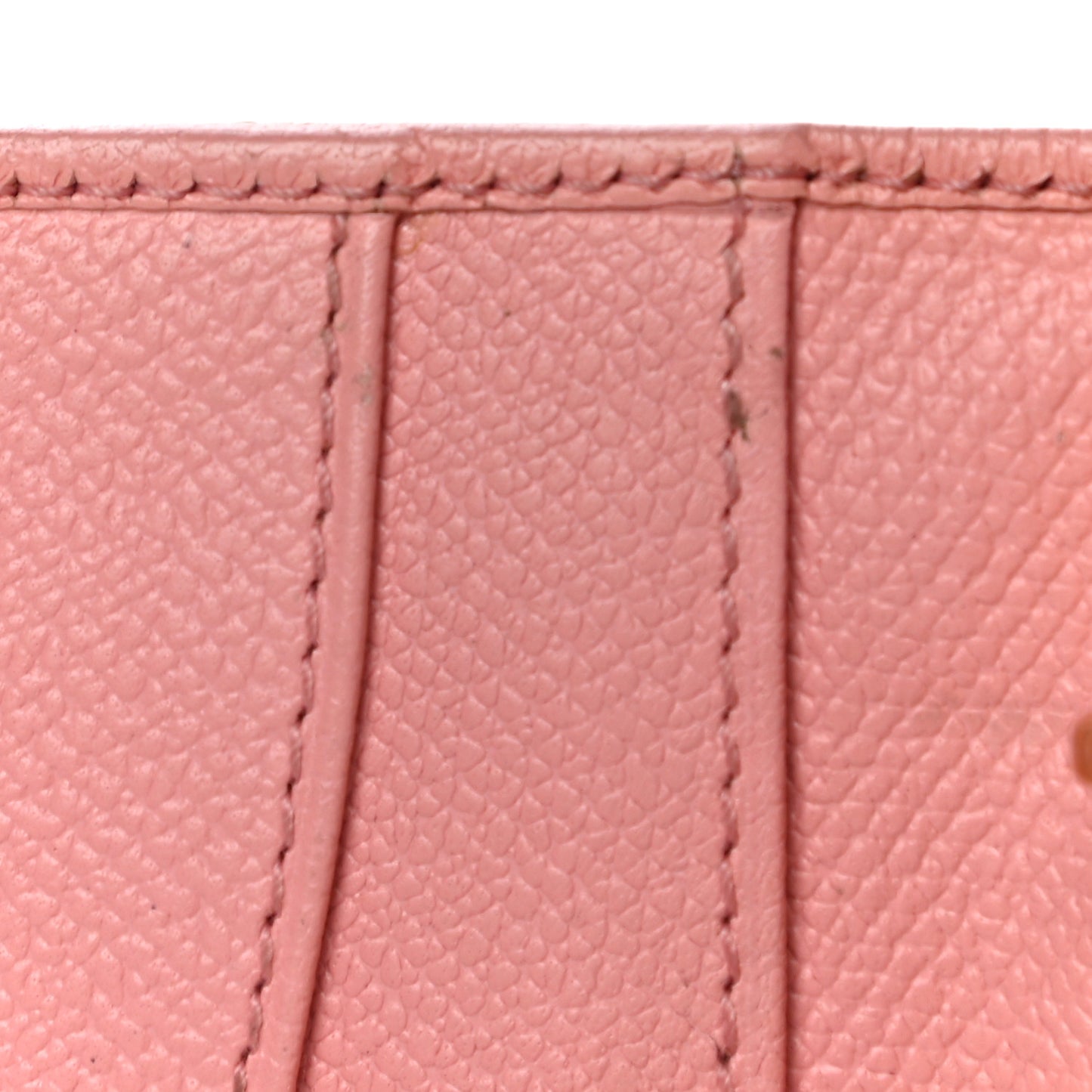 Grained Calfskin CC Button Pocket Agenda Cover Pink