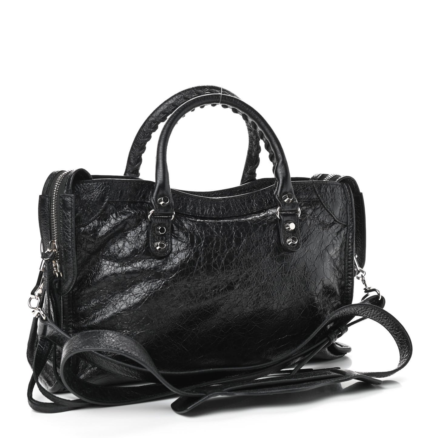 Agneau Classic Silver Hardware S City Black