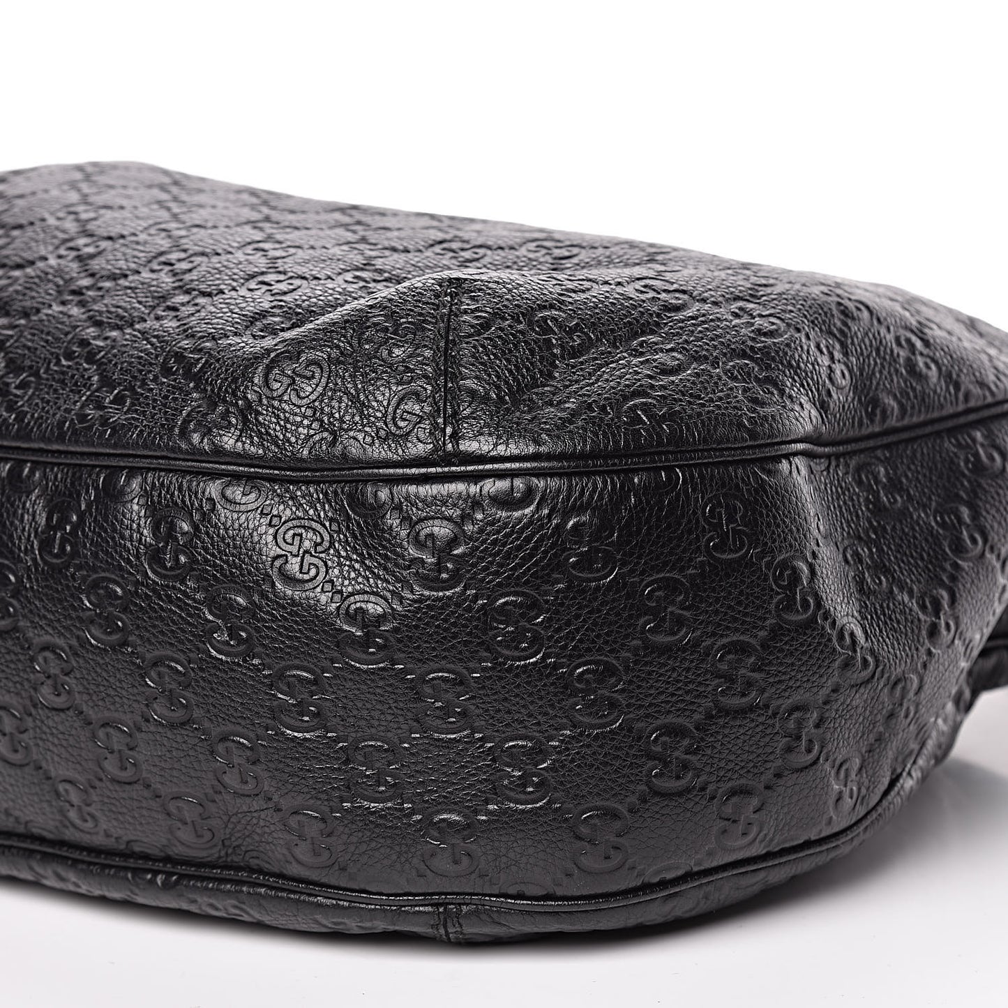 Guccissima Large New Ladies Web Hobo Black