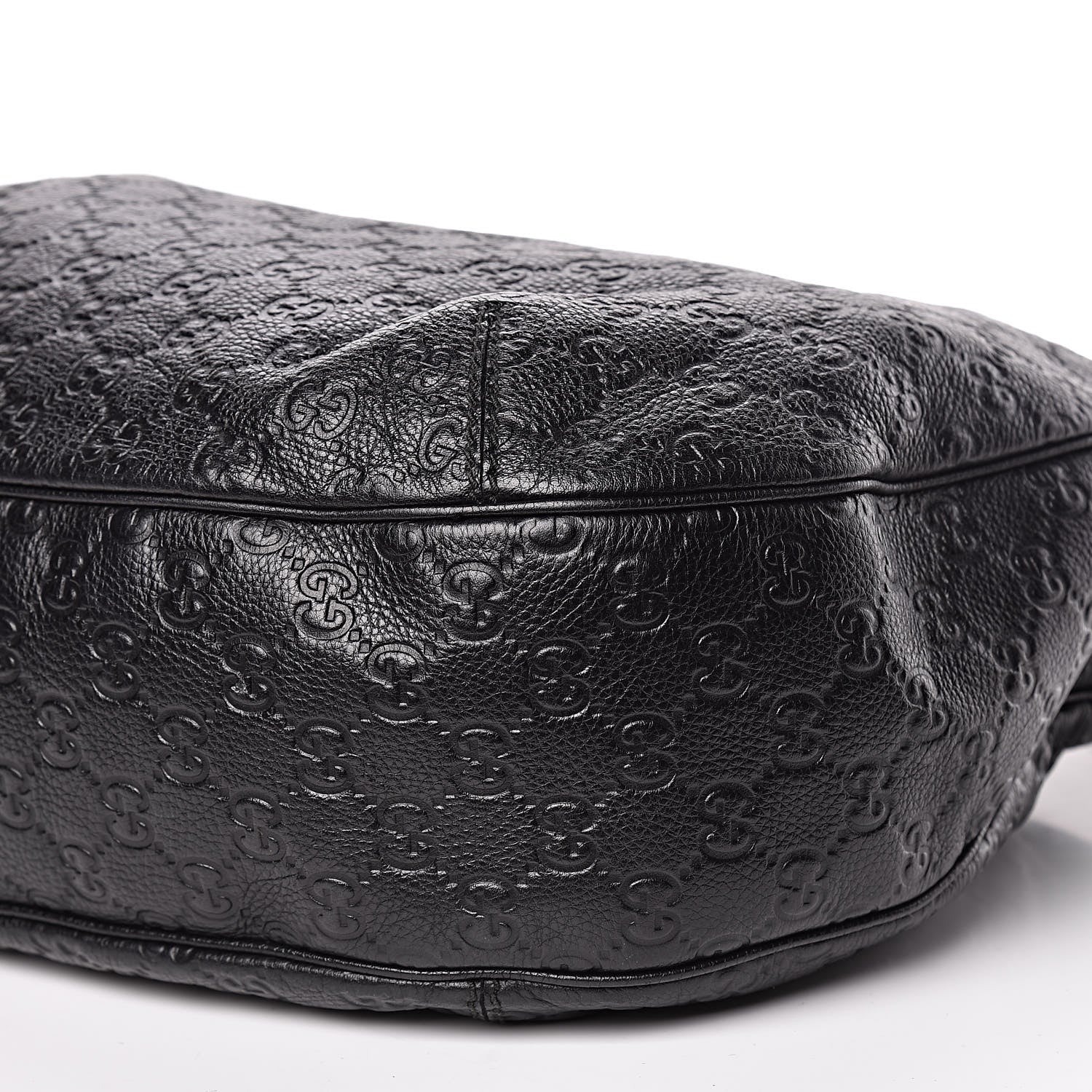 Gucci Guccissima Large New Ladies Web Hobo Black 9 of 12