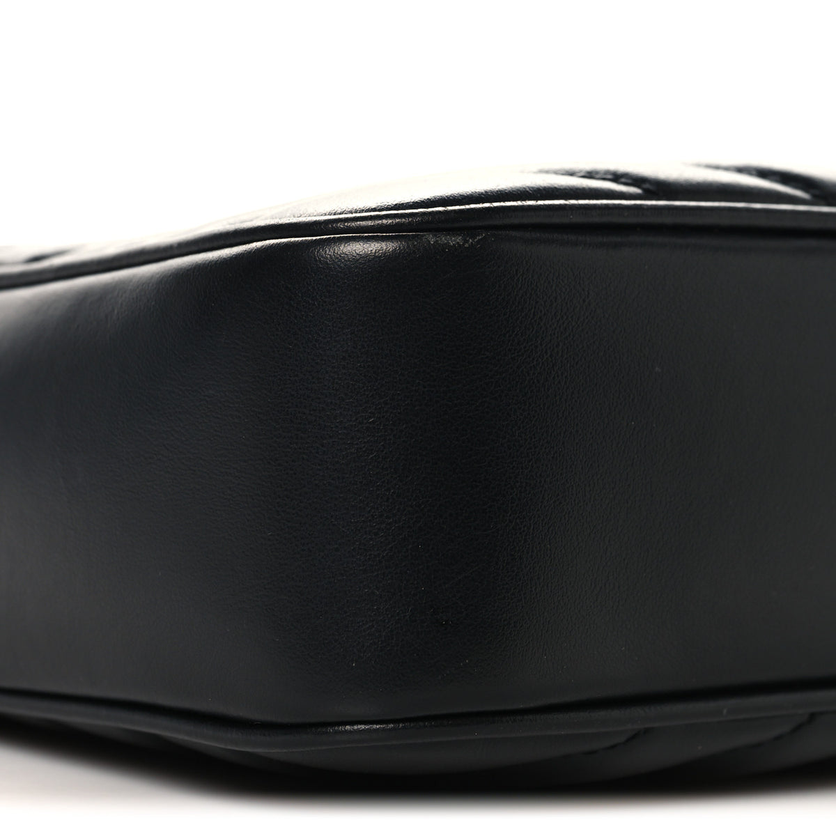 Patent Mixed Matelasse Triquilt Small Monogram Satchel Black