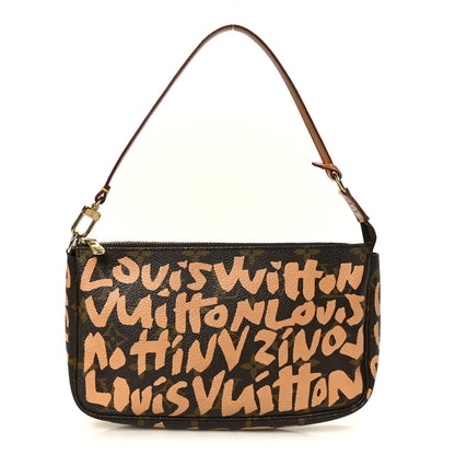 Louis Vuitton Monogram Graffiti Pochette Accessories Peach 1 of 10