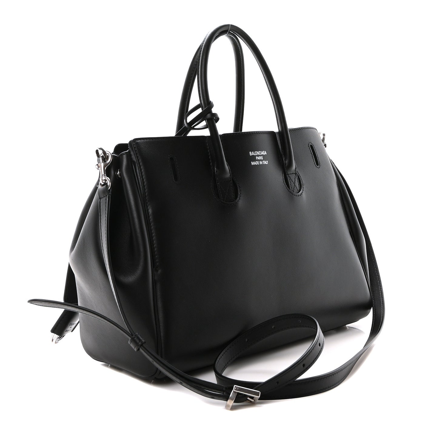 Smooth Calfskin Small Bel Air Carry All Bag Black