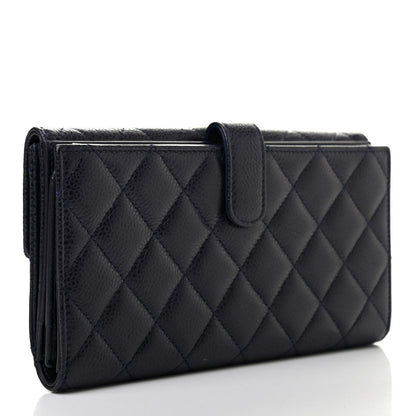Chanel Caviar Quilted Large Flap Wallet Black 3 of 10