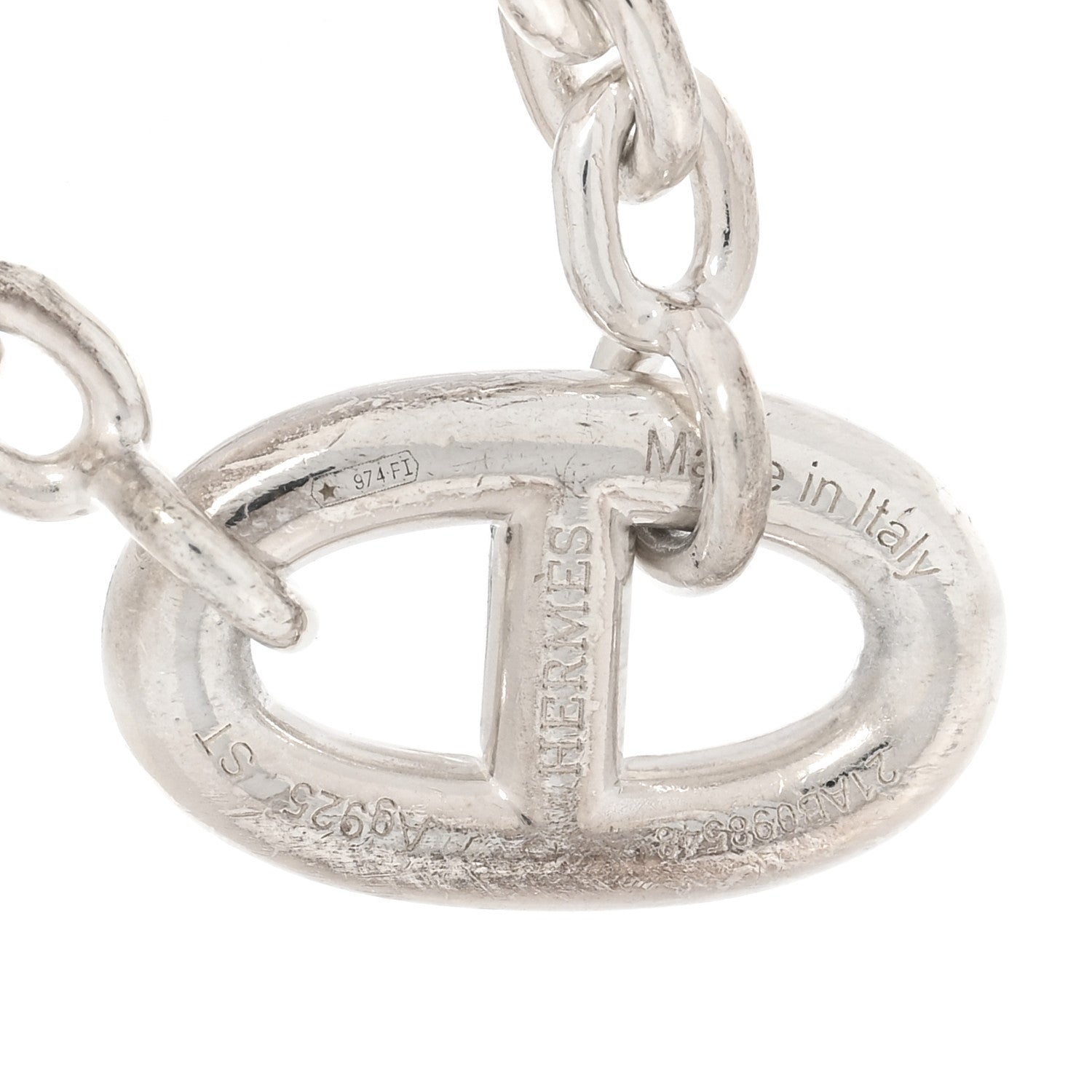 Hermes Sterling Silver Farandole Bracelet ST 3 of 4