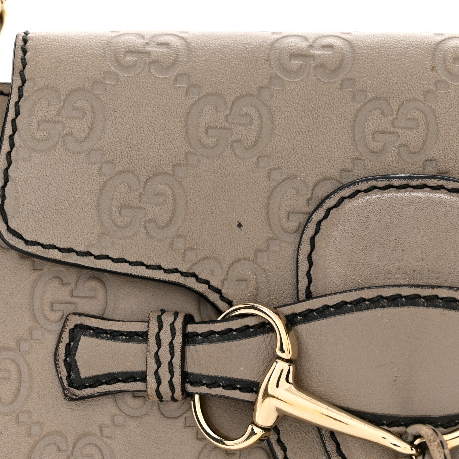Gucci Guccissima Small Emily Chain Shoulder Bag Storm Grey 16 of 18