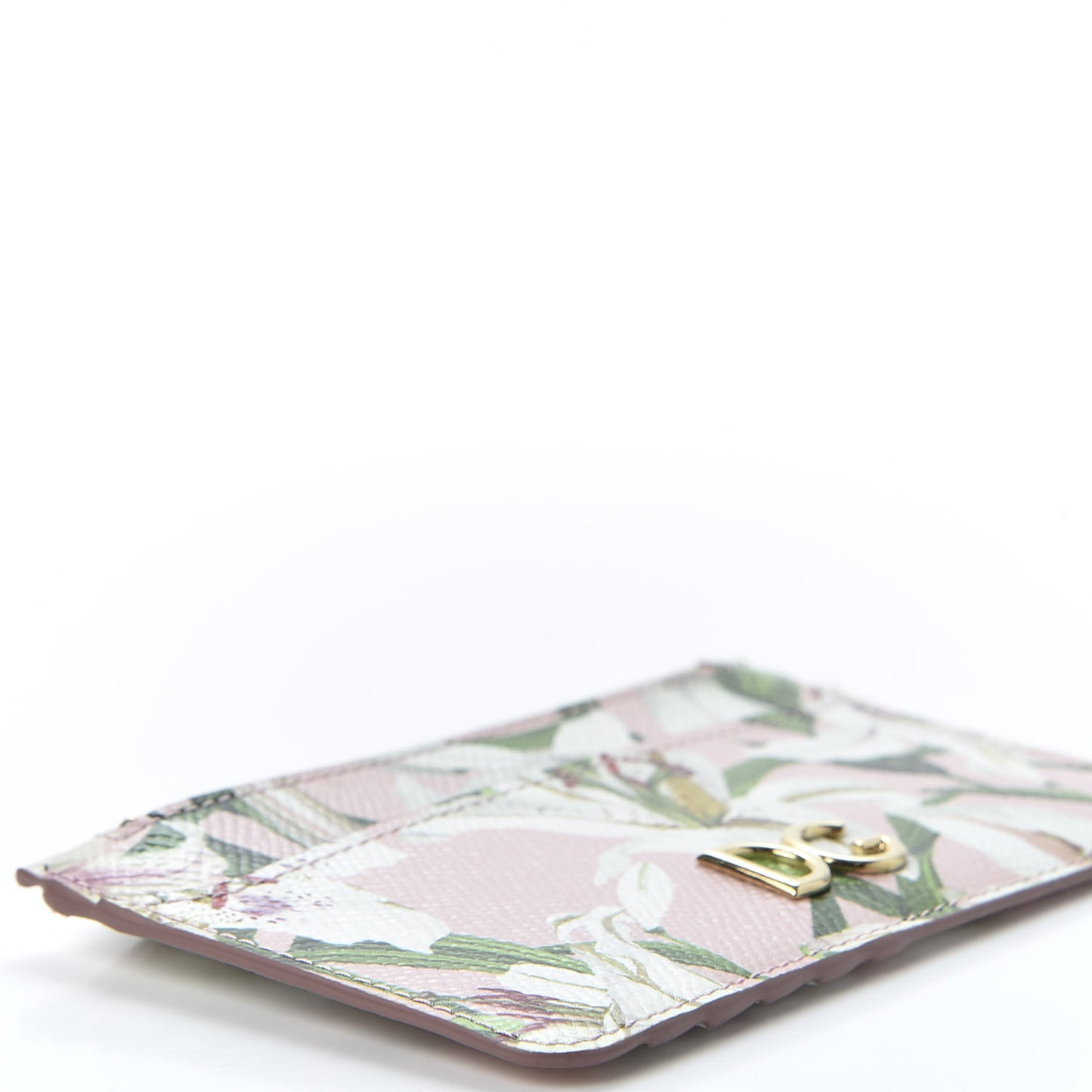 Dauphine Floral Print Zip Card Holder Multicolor