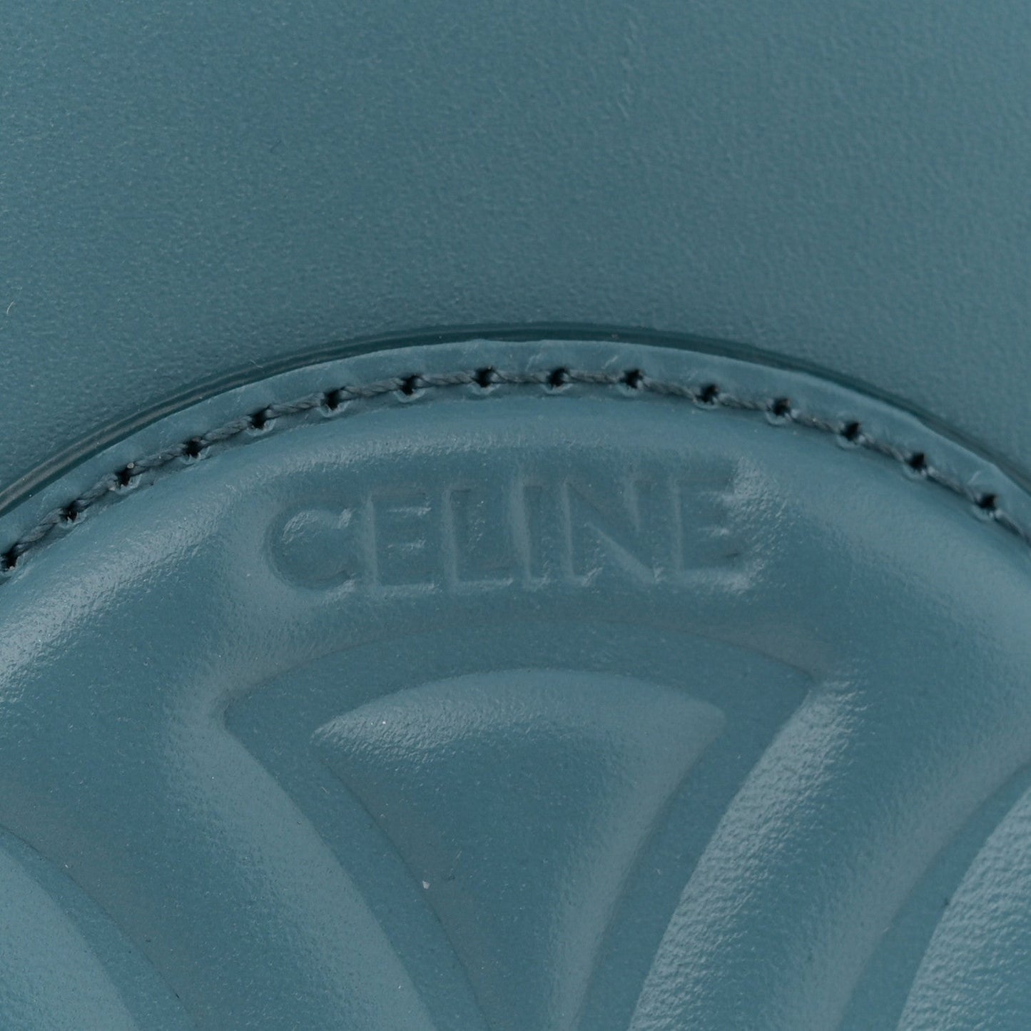Smooth Calfskin Cuir Triomphe Oval Bag Denim