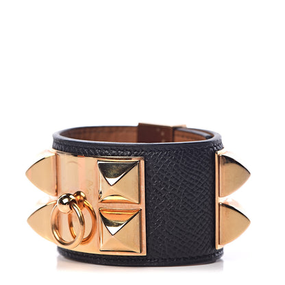 Hermes Epsom Collier de Chien CDC Bracelet XS Black 1 of 8