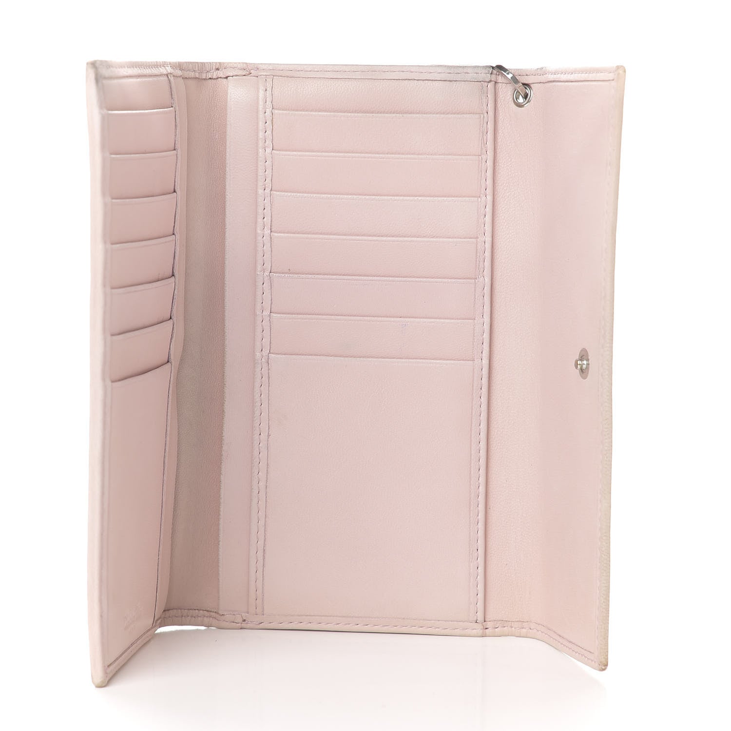 Christian Dior Lambskin Cannage Lady Dior Flap Wallet Light Pink 5 of 9