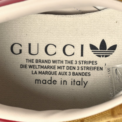 Gucci X ADIDAS Vintage GG Monogram Mens Gazelle Sneakers 11 Mid Natural Nut Off White 9 of 9
