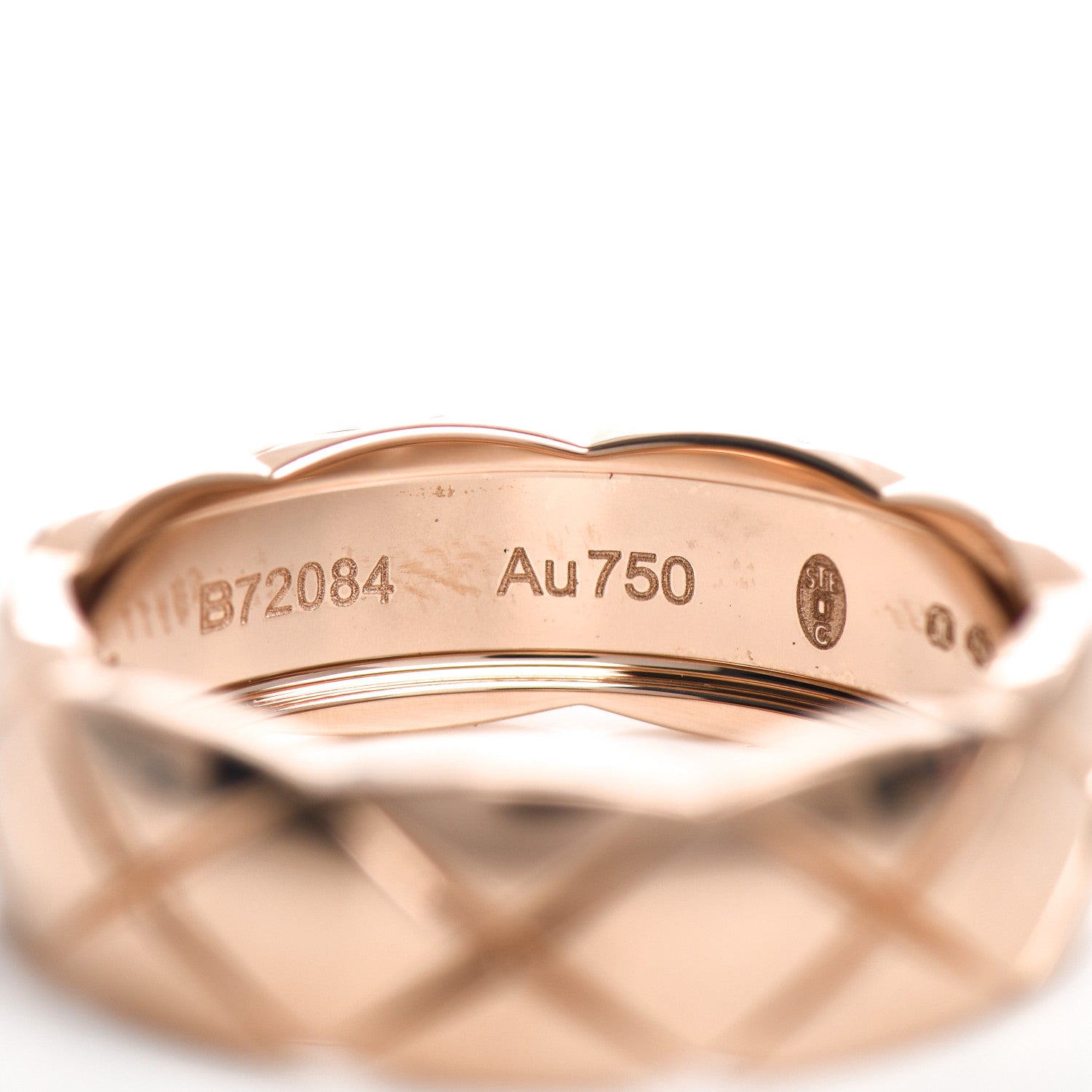Chanel 18K Beige Gold Small Coco Crush Ring 59 8.75 4 of 6