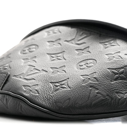 Louis Vuitton Calfskin Monogram Shadow Discovery Bumbag Black 9 of 9