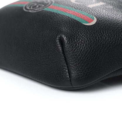 Gucci Grained Calfskin Small Logo Belt Bag Black 9 of 10