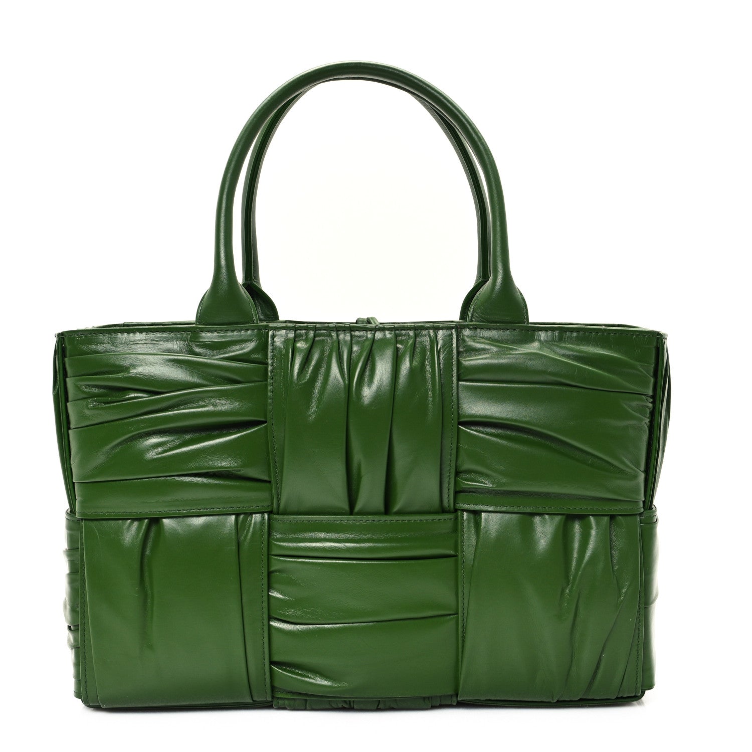 Bottega Veneta Foulard Intrecciato Pleated Medium Arco Tote Avocado 1 of 11