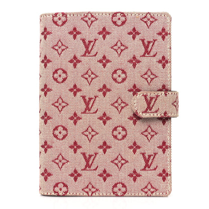 Louis Vuitton Mini Lin Small Ring Agenda Cover Cherry 1 of 5