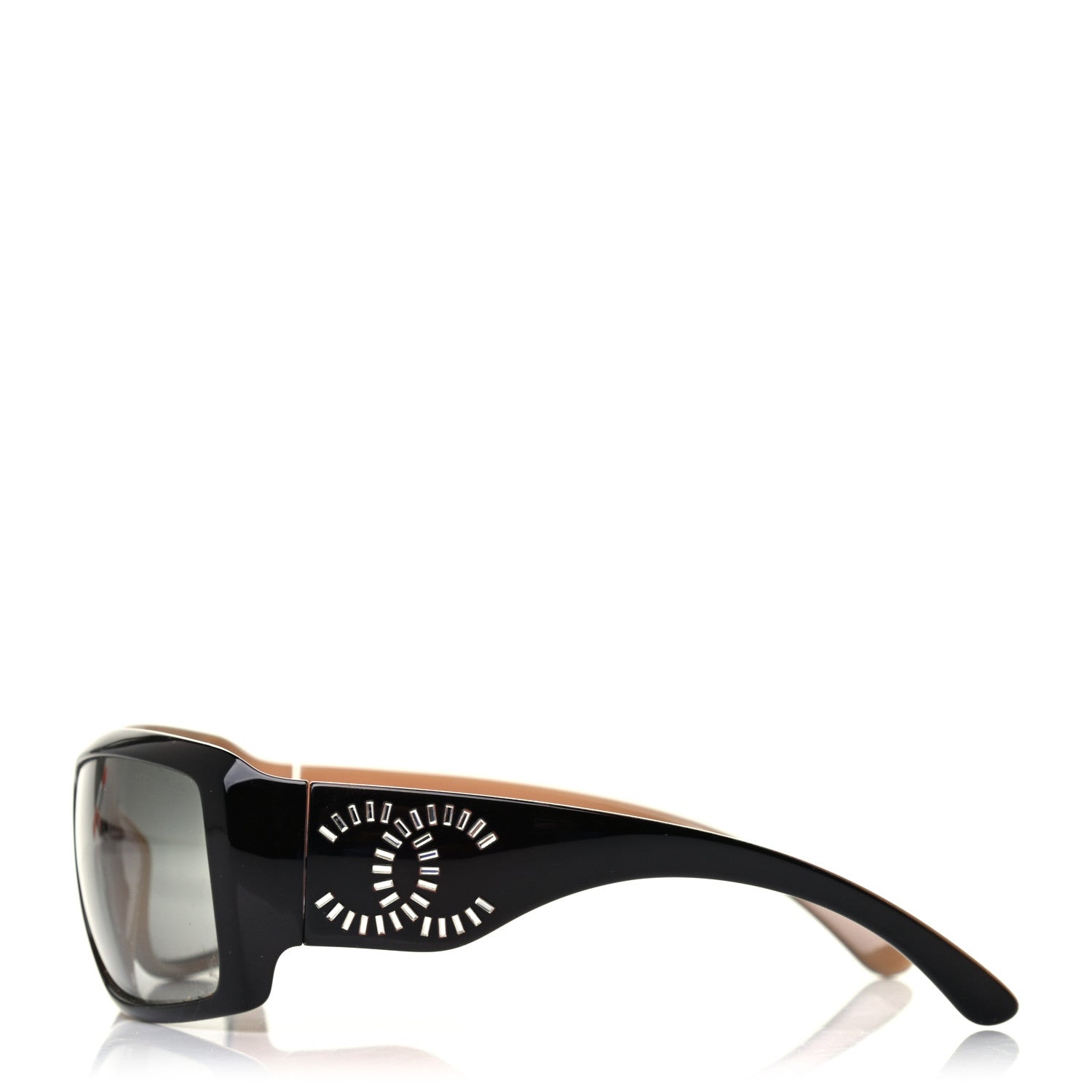 Chanel Crystal Baguette CC Sunglasses 6021-B Brown 3 of 4