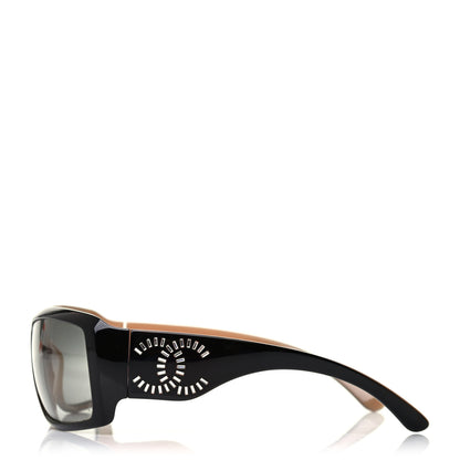 Chanel Crystal Baguette CC Sunglasses 6021-B Brown 3 of 4
