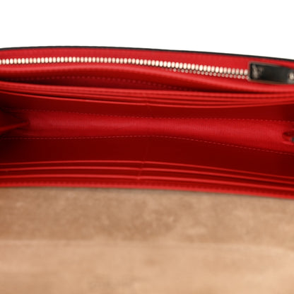 Christian Louboutin Patent Calfskin Pearl Boudoir Glitter Chain Wallet Platinum 5 of 11