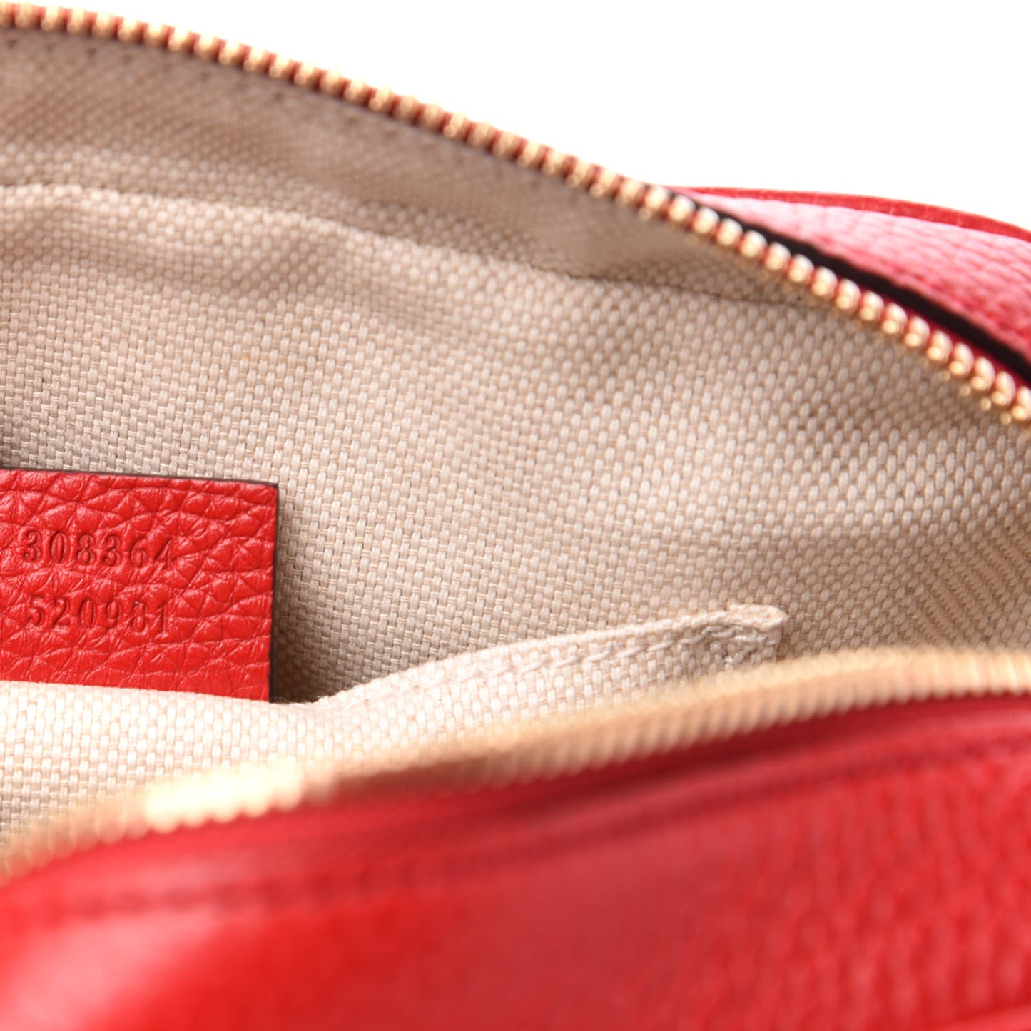 Pebbled Calfskin Small Soho Disco Bag Vibrant Red