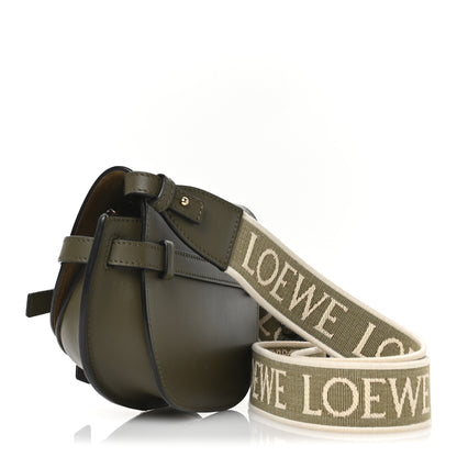 Loewe Calfskin Jacquard Mini Gate Dual Bag Autumn Green 3 of 10