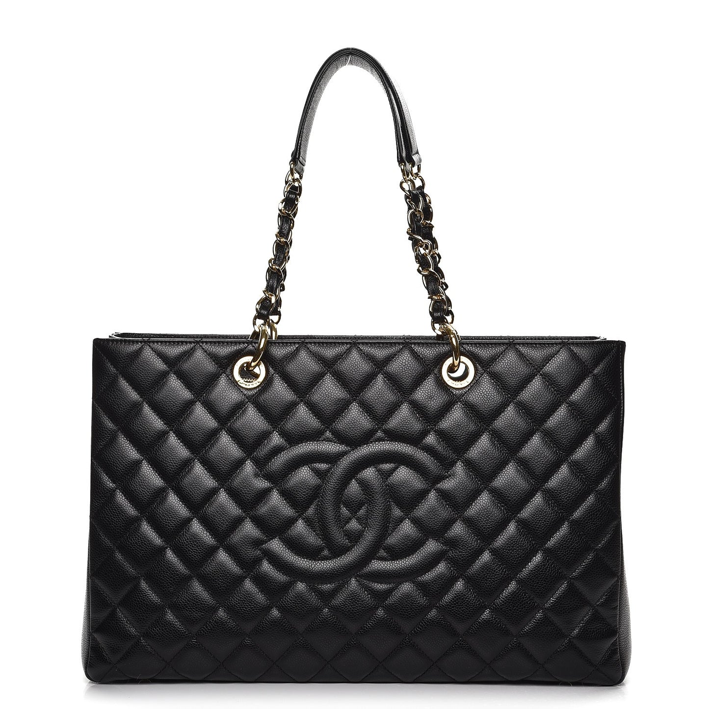 Caviar Quilted XL Grand Shopping Tote GST Black