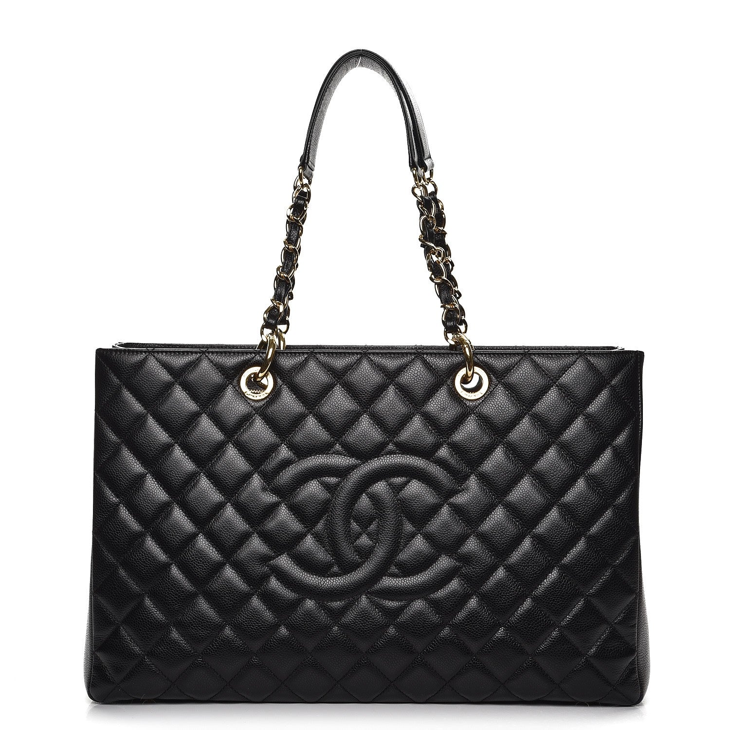 Chanel Caviar Quilted XL Grand Shopping Tote GST Black 1 of 7