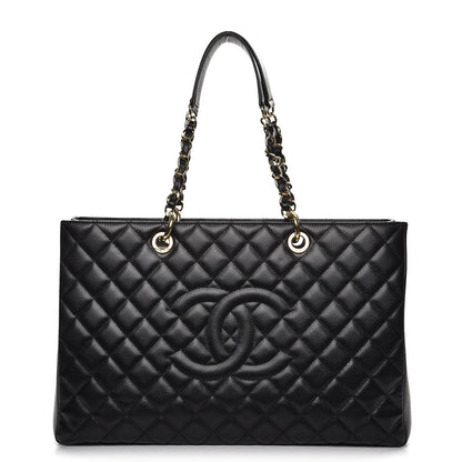 Chanel Caviar Quilted XL Grand Shopping Tote GST Black 1 of 7