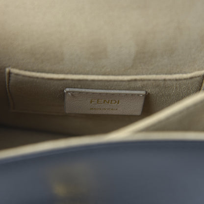 Fendi X FILA Vitello Liberty Mania Bi-Color FF 1974 Embossed Small Kan I Shoulder Bag Black Confetto Multicolor 8 of 11