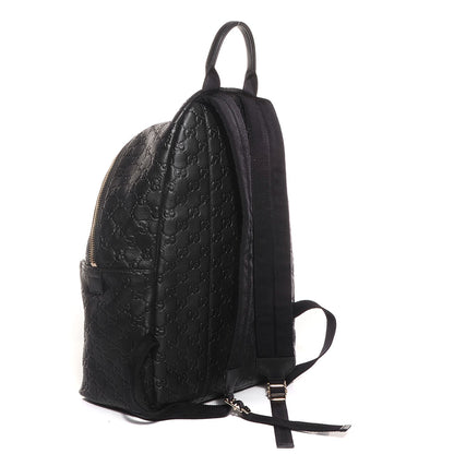 Gucci Guccissima Medium Classic Backpack Black 3 of 9