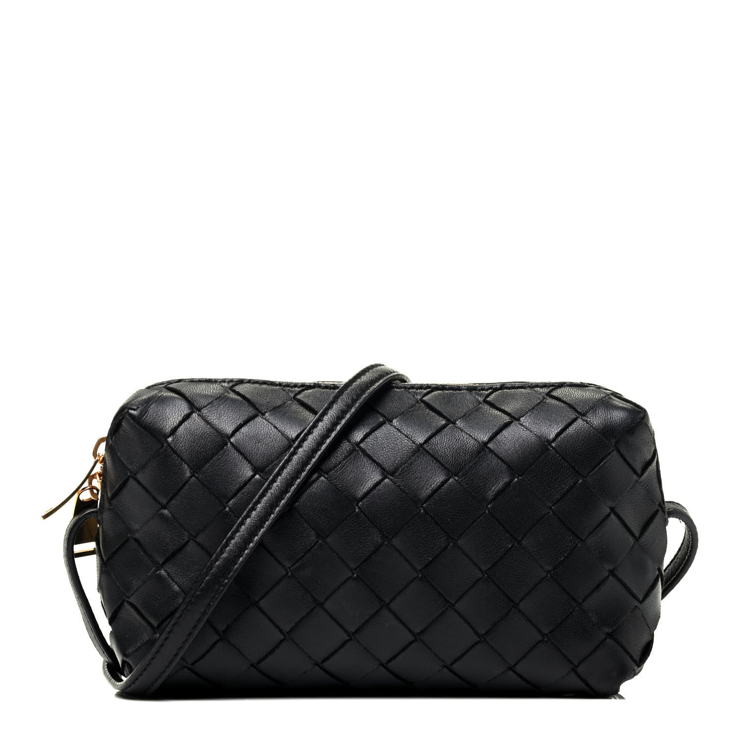 Bottega Veneta Nappa Intrecciato Mini Crossbody Black 1 of 9