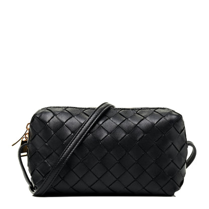 Bottega Veneta Nappa Intrecciato Mini Crossbody Black 1 of 9
