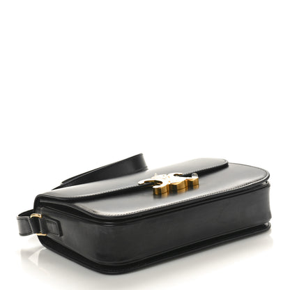 Celine Shiny Calfskin Medium Triomphe Black 4 of 9