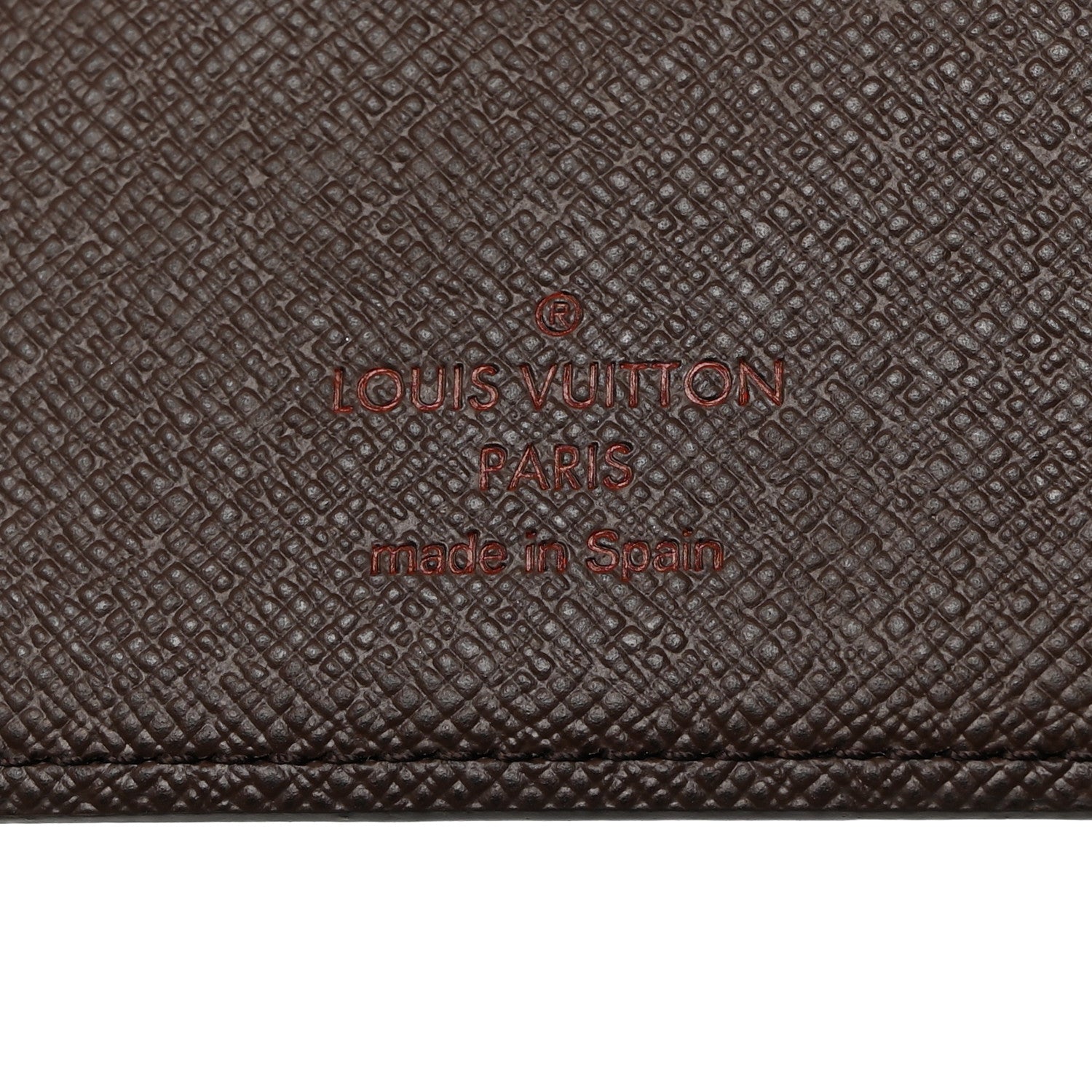 Louis Vuitton Damier Ebene Checkbook Cover Wallet 6 of 7