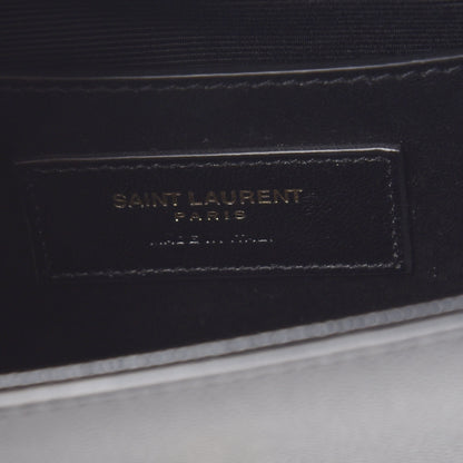 Saint Laurent Grain De Poudre Small Monogram Kate Satchel Black 8 of 8