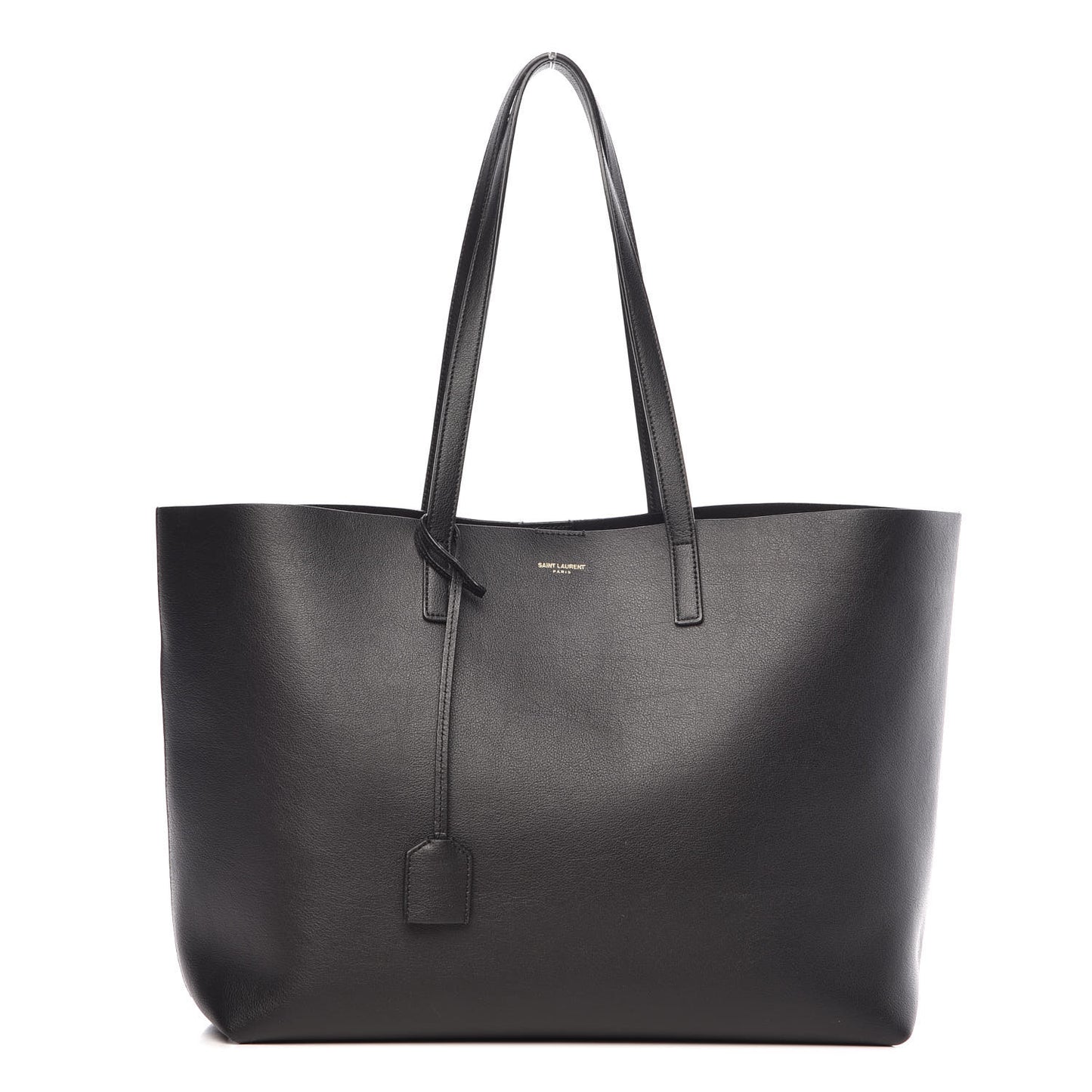 Calfskin Large Shopping Tote Black