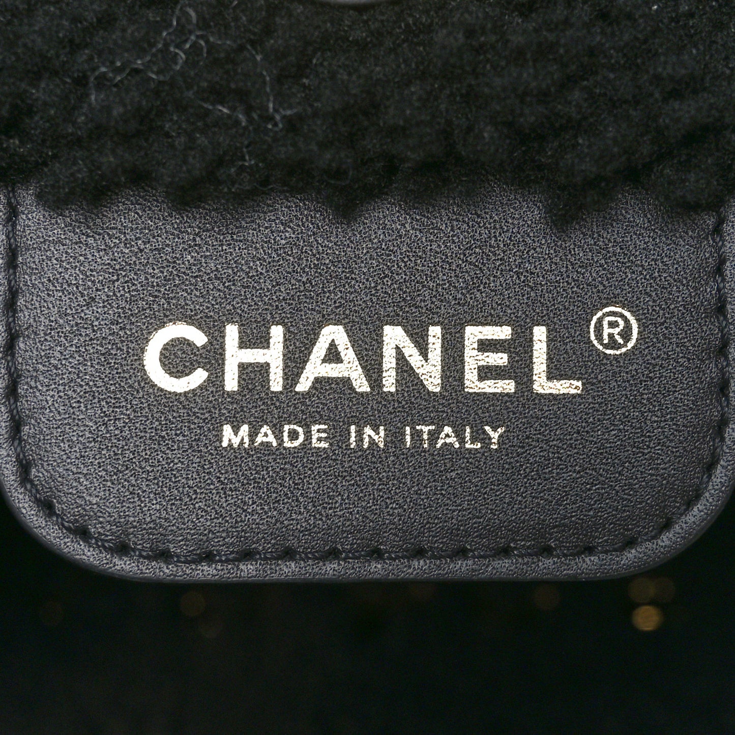 Aged Lambskin Shearling Quilted Small Chanel 22 Black