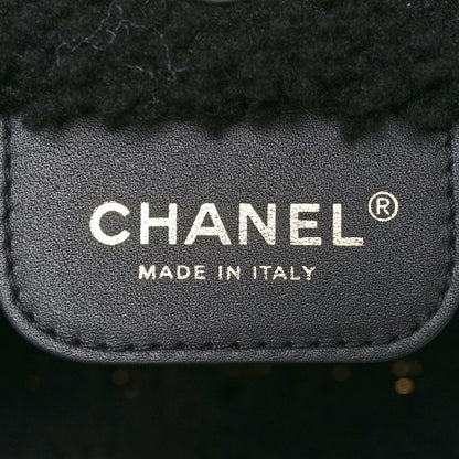 Chanel Aged Lambskin Shearling Quilted Small Chanel 22 Black 7 of 12