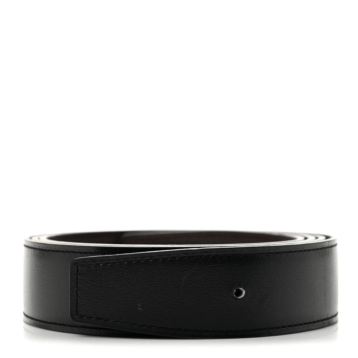 Box Togo 32mm Belt Strap 115 Black Chocolate