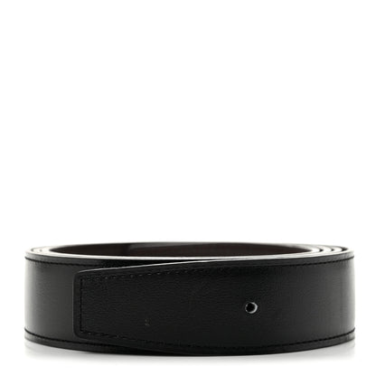 Hermes Box Togo 32mm Belt Strap 115 Black Chocolate 1 of 6