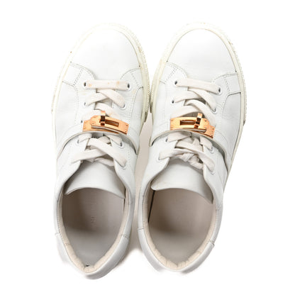 Hermes Calfskin Day Sneakers 37.5 White 2 of 10