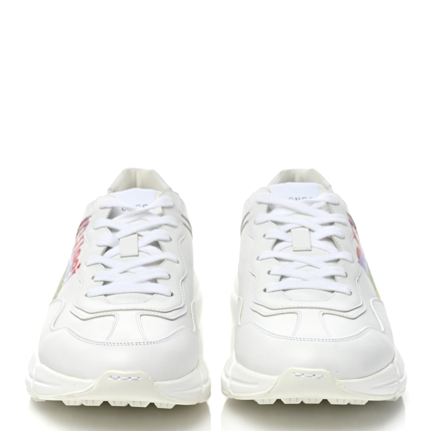 Gucci Apollo Calfskin Mens Prodige D'Amour Rhyton Sneakers 8.5 Great White 2 of 9