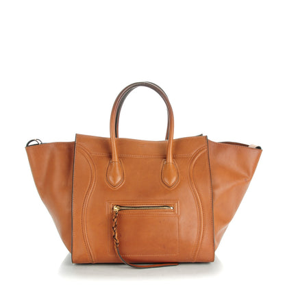 Celine Natural Calfskin Medium Phantom Luggage Tan 1 of 13