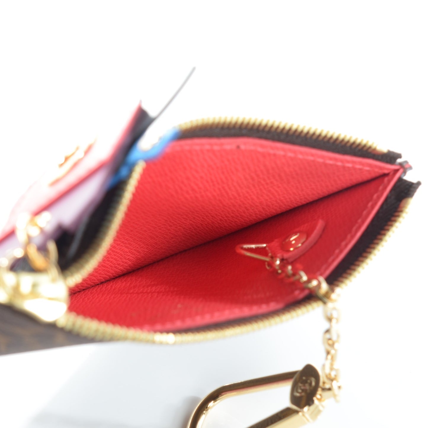 Monogram Totem Key Pouch Flamingo