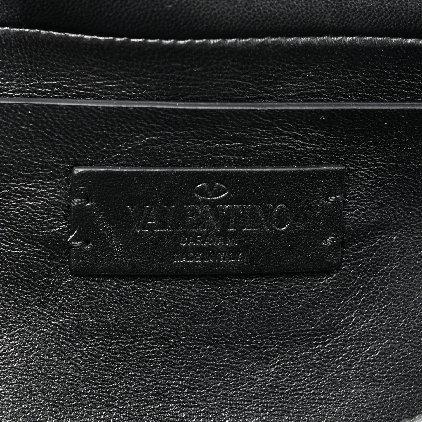 Nappa Monochrome Roman Stud Belt Bag Black