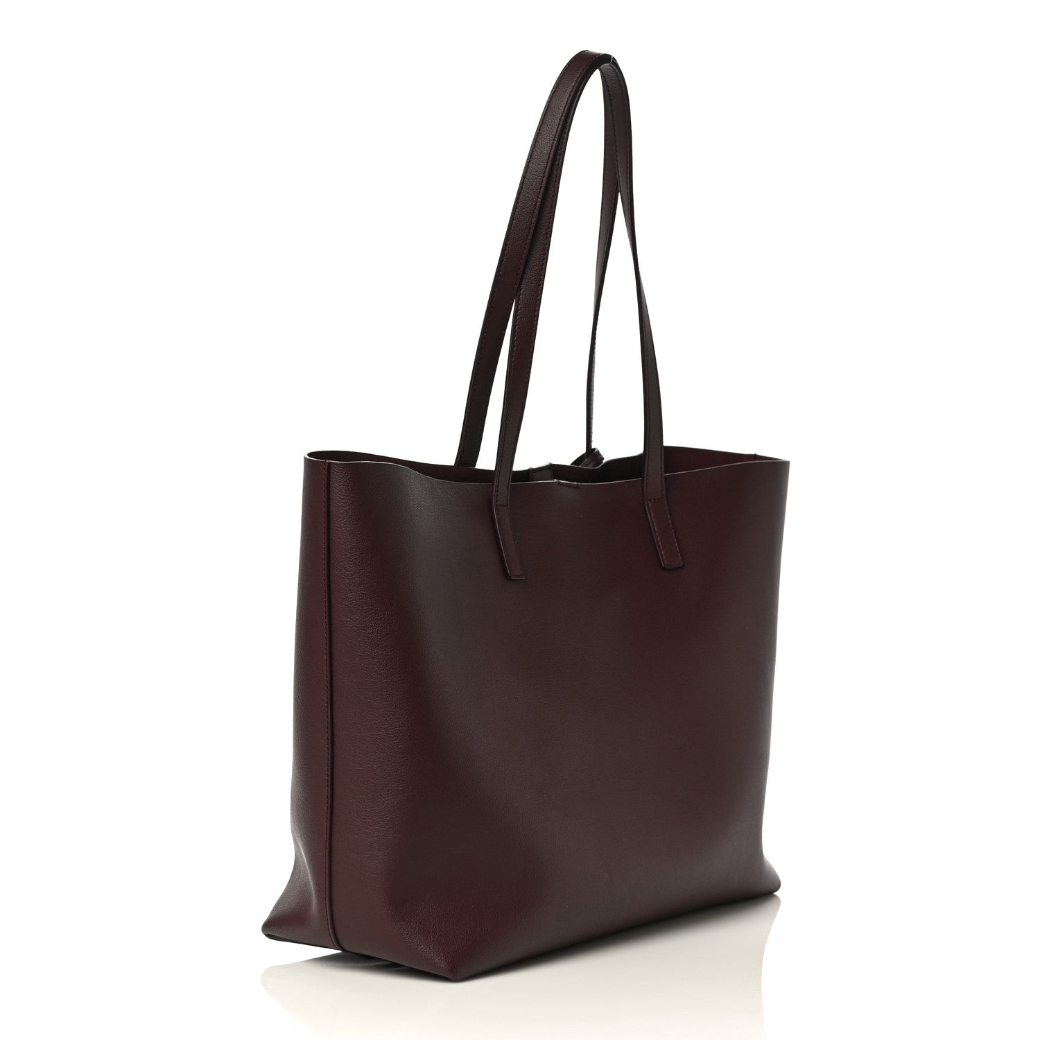 Saint Laurent Calfskin Large Shopping Tote Old Bordeaux 3 of 8